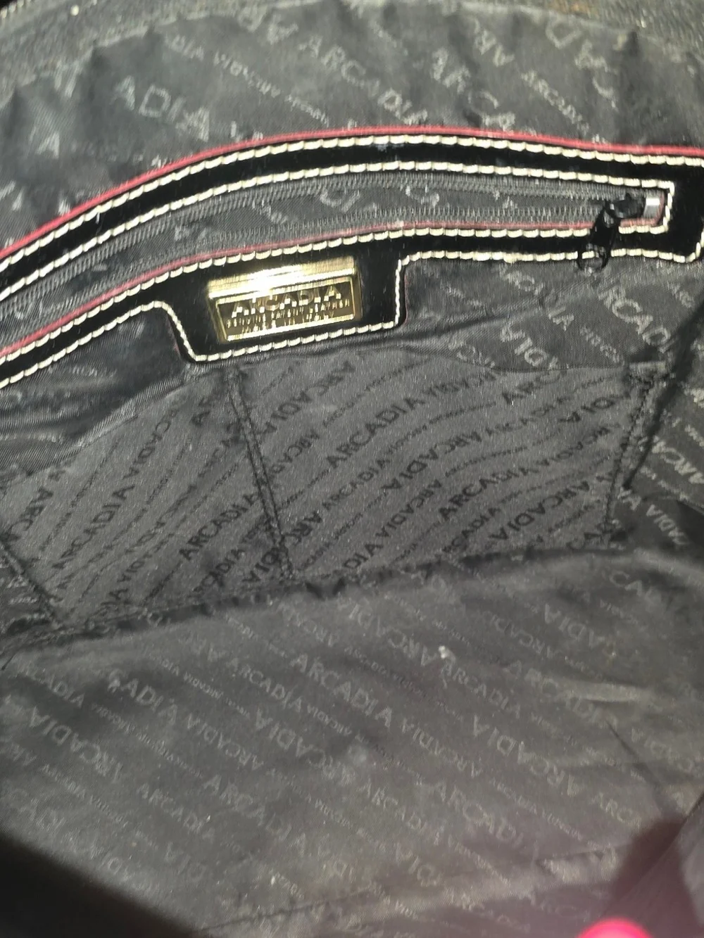 Arcadia Black Patent Satchel